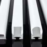 Surface-mounted aluminium profile, 2 m, with diffuser